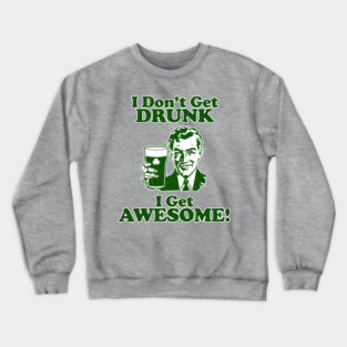 St. Patrick's Day Shirt (vintage distressed look) Crewneck Sweatshirt