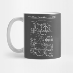 Drum Set Patent White Mug