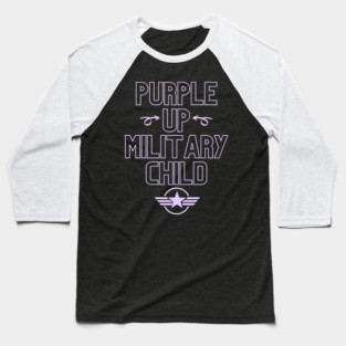 Purple Up Military Child, Month Of The Military Child Baseball T-Shirt