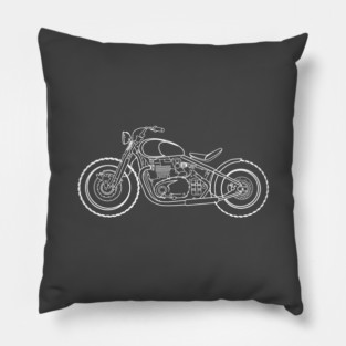 Triumph bonneville bobber Pillow