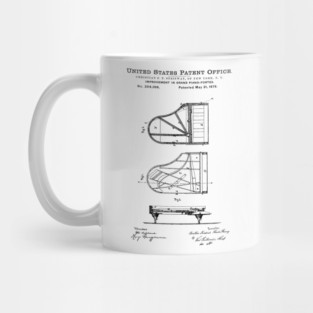 Steinway Piano Patent Black Mug