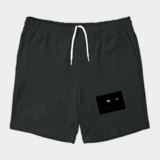 Black cat face and eyes Shorts
