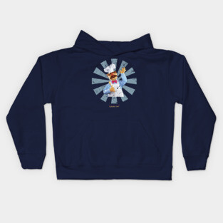 Swedish Chef Retro Japanese Muppets Kids Hoodie