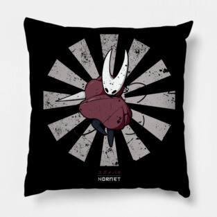 Hornet Retro Japanese Hollow Knight Pillow