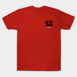 Gritty Rock Radio top-left logo T-Shirt