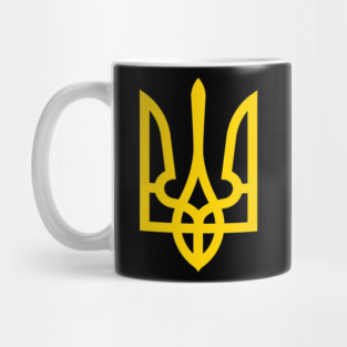 Ukraine coat of arms -  gold Mug
