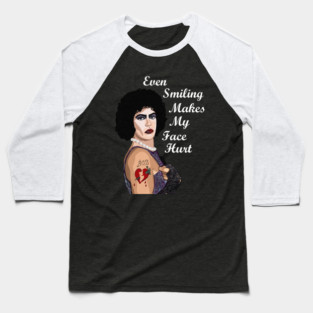 Smiling Hurts Baseball T-Shirt