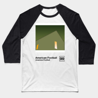 American Football / Minimalist Graphic Artwork Design Baseball T-Shirt