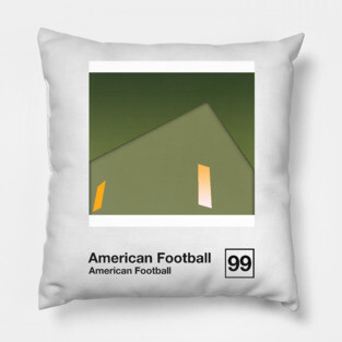 American Football / Minimalist Graphic Artwork Design Pillow