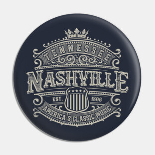 Nashville Tennessee Music City Pin