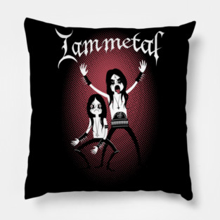 I am Metal - Funny Black Metal Cartoon Pillow