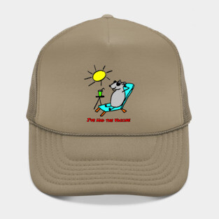 Vaccinated Cartoon Rat Relaxing Hat