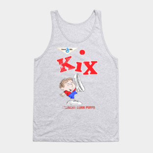 Distressed Vintage Style KiX - Kids love Kix for what Kix has got. Moms love Kix for what Kix has not Tank Top