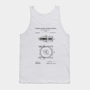 Tesla Turbine Patent Black Tank Top