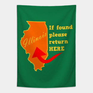 If Found Return To Illinois Tapestry