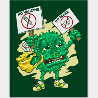 Virus Protest Posters and Art