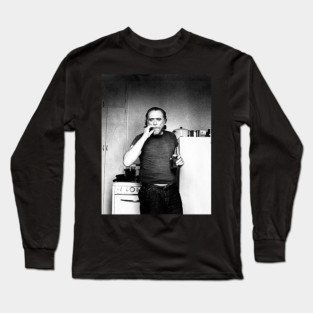 Charles Bukowski ))(( Poet and Novelist Fan Design Long Sleeve T-Shirt