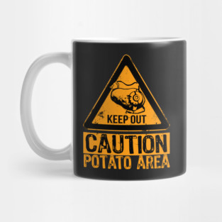 Potato Area - Funny Caution Sign - Portal Video Game Mug