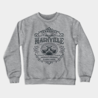 Nashville Tennessee America's Classic Music Crewneck Sweatshirt