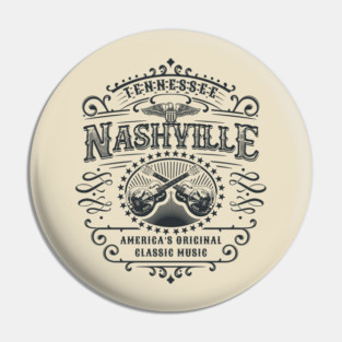 Nashville Tennessee America's Classic Music Pin