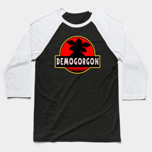 Demogorgon Jurassic Park Stranger Things Baseball T-Shirt