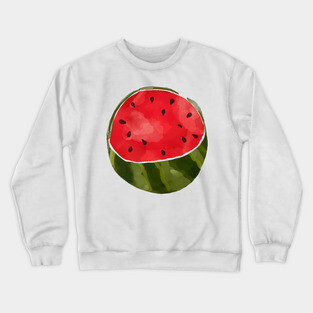 Watercolor Watermelon Crewneck Sweatshirt