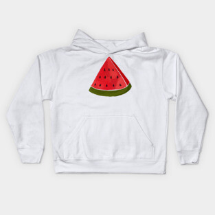 Watercolor Slice Watermelon Kids Hoodie