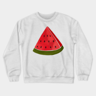 Watercolor Slice Watermelon Crewneck Sweatshirt