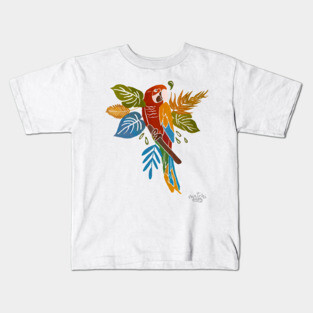 Colorful Parrot Kids T-Shirt