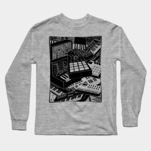 Synthesizer Art for Electronic Musician Long Sleeve T-Shirt