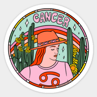 Cancer Cowgirl Sticker