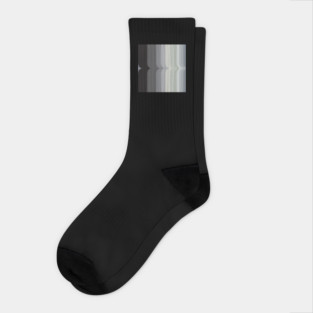 Vintage Black and White Rainbow Socks