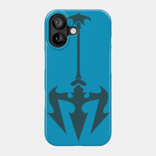 Blue trident Phone Case