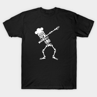 Dab dabbing skeleton BBQ cook / chef T-Shirt