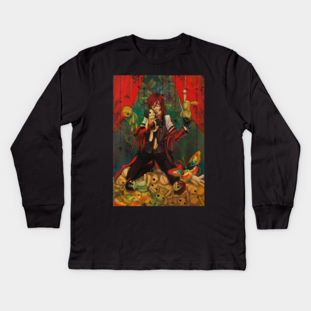 Grell Sutcliff & Dolls Vintage Kids Long Sleeve T-Shirt by James Bates