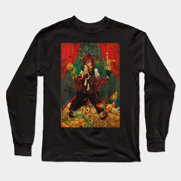 Grell Sutcliff & Dolls Vintage Long Sleeve T-Shirt by James Bates