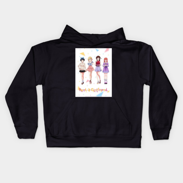 rent-a-Girl Friend Kids Hoodie by James Bates
