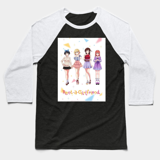 rent-a-Girl Friend Baseball T-Shirt by James Bates