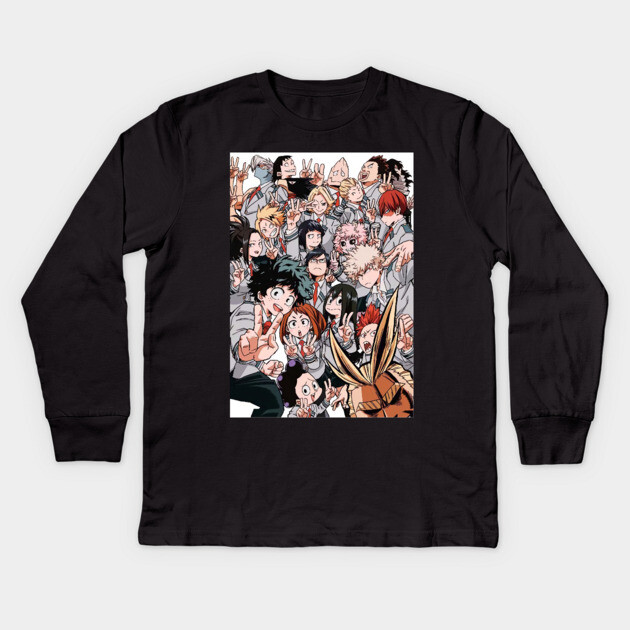 Class 1-A HA Kids Long Sleeve T-Shirt by James Bates