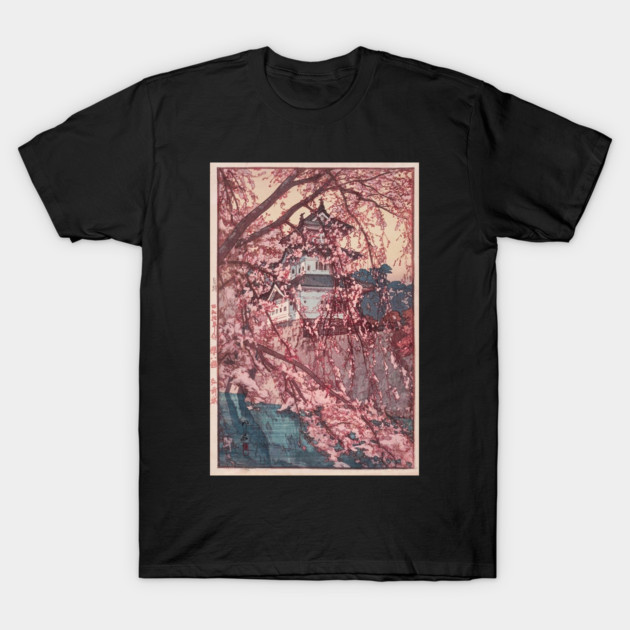 Hirosaki Castle - Yoshida Hiroshi T-Shirt by James Bates