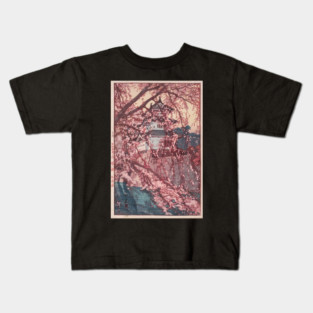 Hirosaki Castle - Yoshida Hiroshi Kids T-Shirt