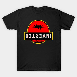 Top Gun Jurassic Park Inverted T-Shirt