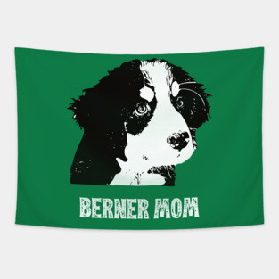 Berner Mom Bernese Mountain Dog Poodle Design Tapestry