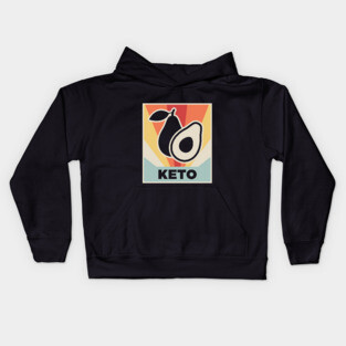 Retro Vintage KETO Olive Kids Hoodie