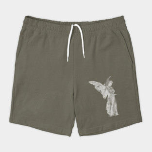 Distressed Angel Statue Shorts