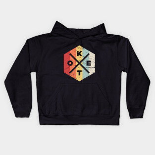 Retro Vintage KETO Icon Kids Hoodie