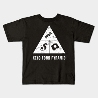 Keto Food Pyramid Kids T-Shirt