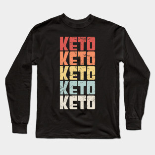Retro Vintage KETO Long Sleeve T-Shirt