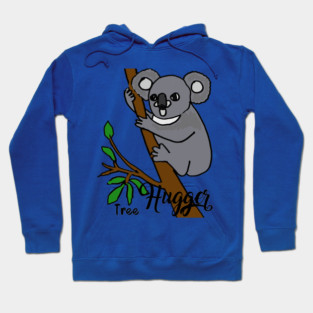 Funny Koala Bear Tree Hugger Hoodie