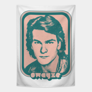Patrick Swayze / Retro 80s Fan Aesthetic Design Tapestry